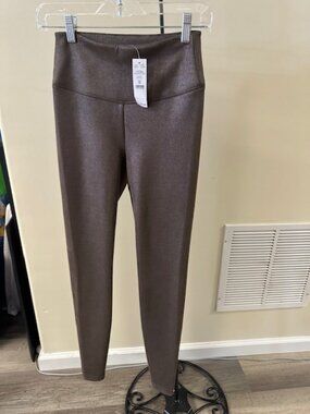 Bronze metallic thread leggings
